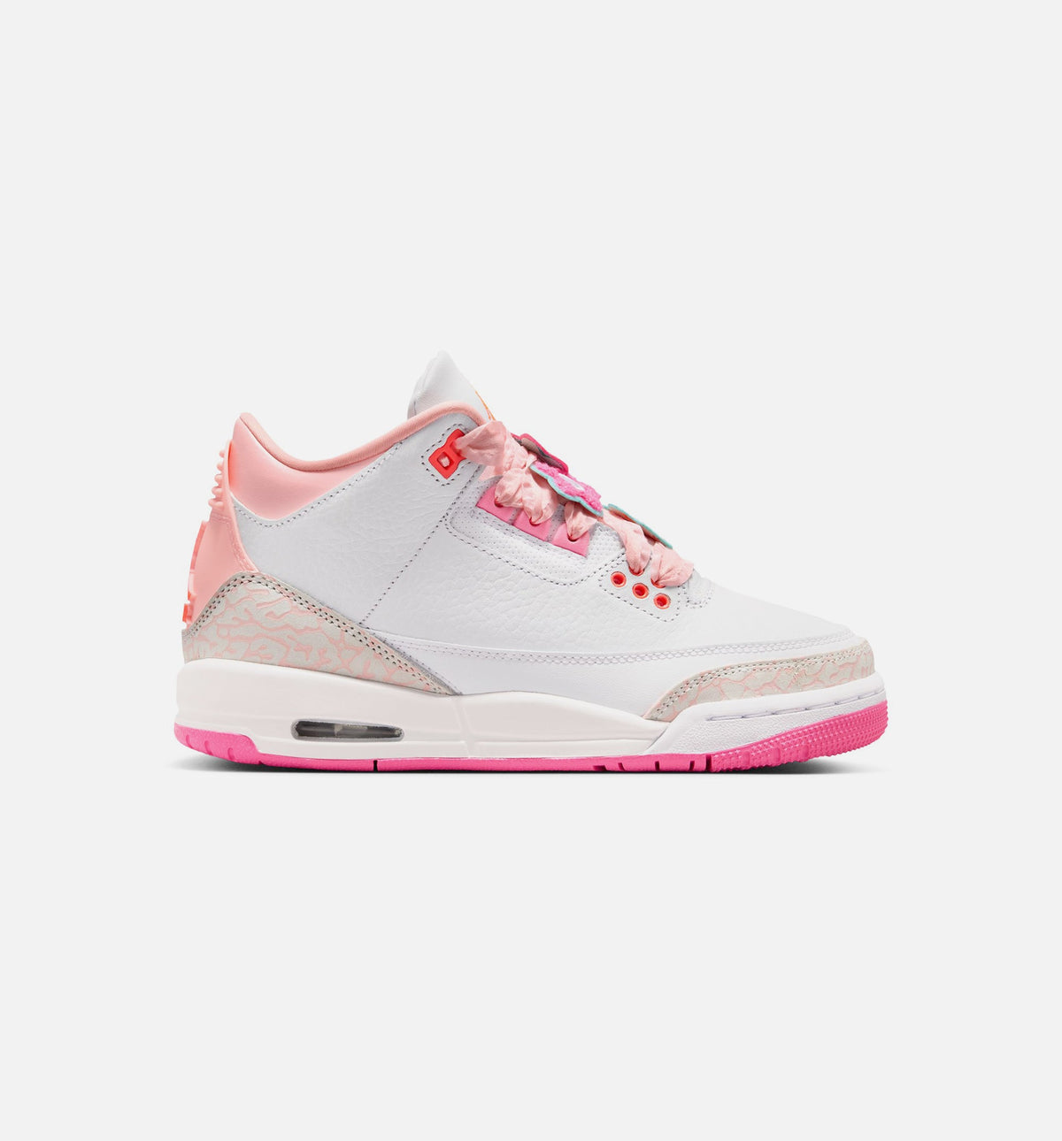 Air Jordan 3 Retro Spring Flowers Grade School Shoes