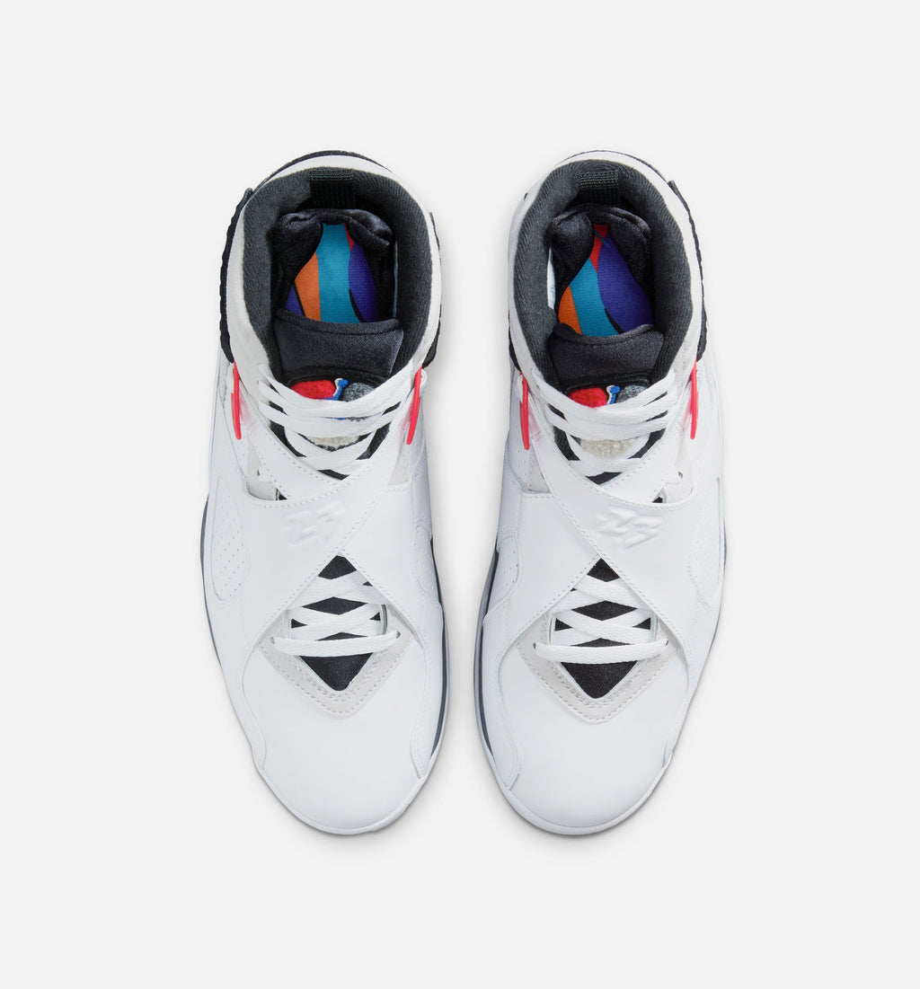 Air Jordan 8 Retro White and True Red Men's Shoes