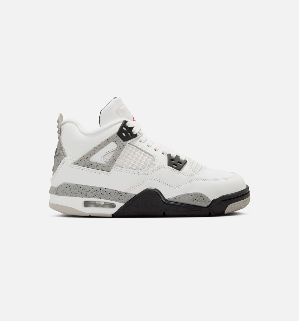 Air Jordan 4 Retro White Cement Grade School Shoes