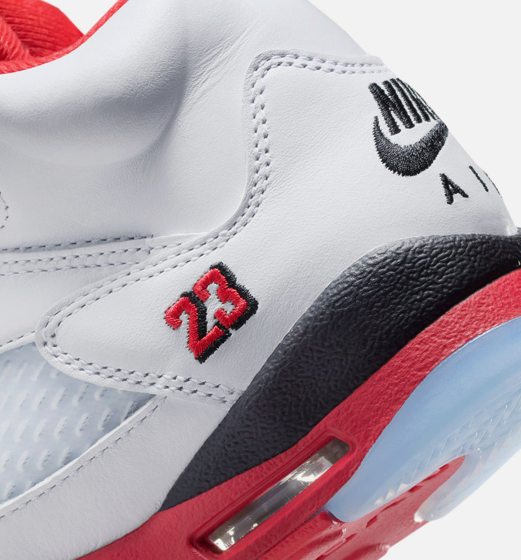 Air Jordan 5 Retro Fire Red Grade School Shoes