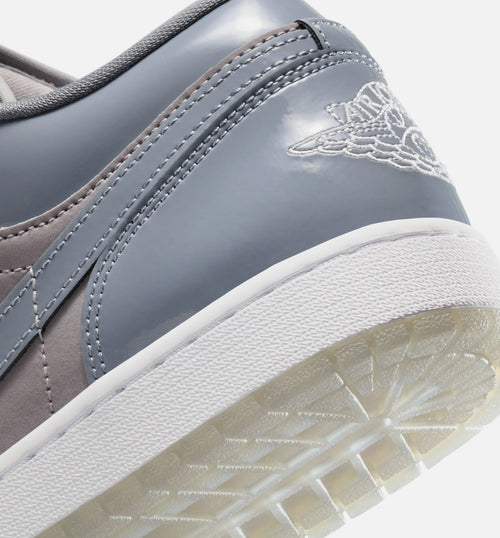 Air Jordan 1 Low Cool Grey Men's Lifestyle Shoes - Grey/White