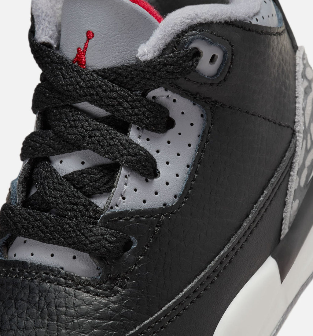 Air Jordan 3 Retro Black Cement Infant & Toddler Shoes