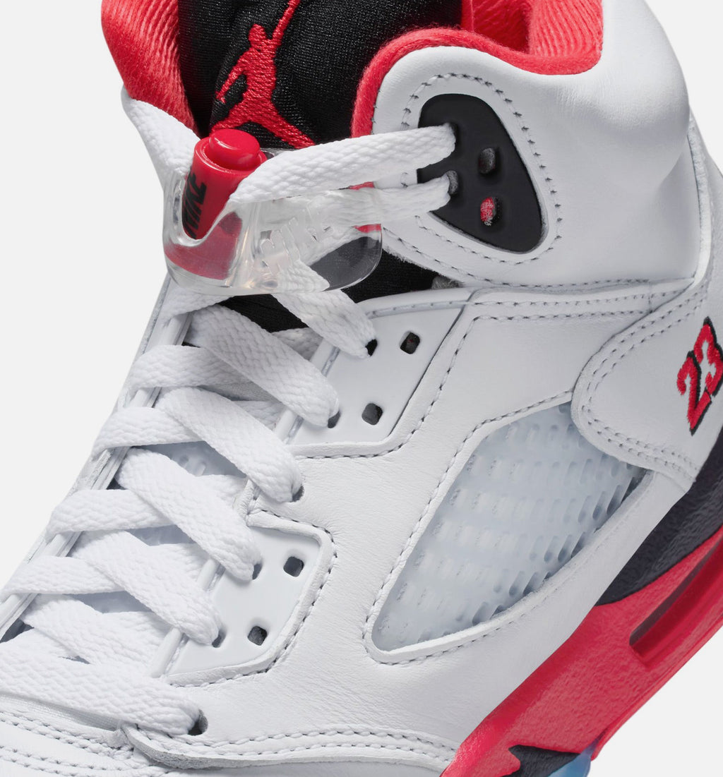 Air Jordan 5 Retro Fire Red Grade School Shoes