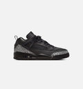 Spizike Low Mens Basketball Shoe - BlackBlackMetallic Silver
