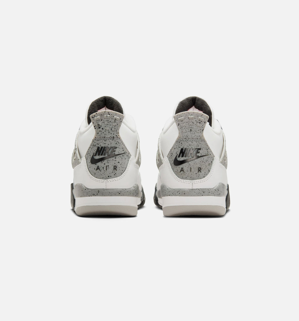 Air Jordan 4 Retro White Cement Grade School Shoes