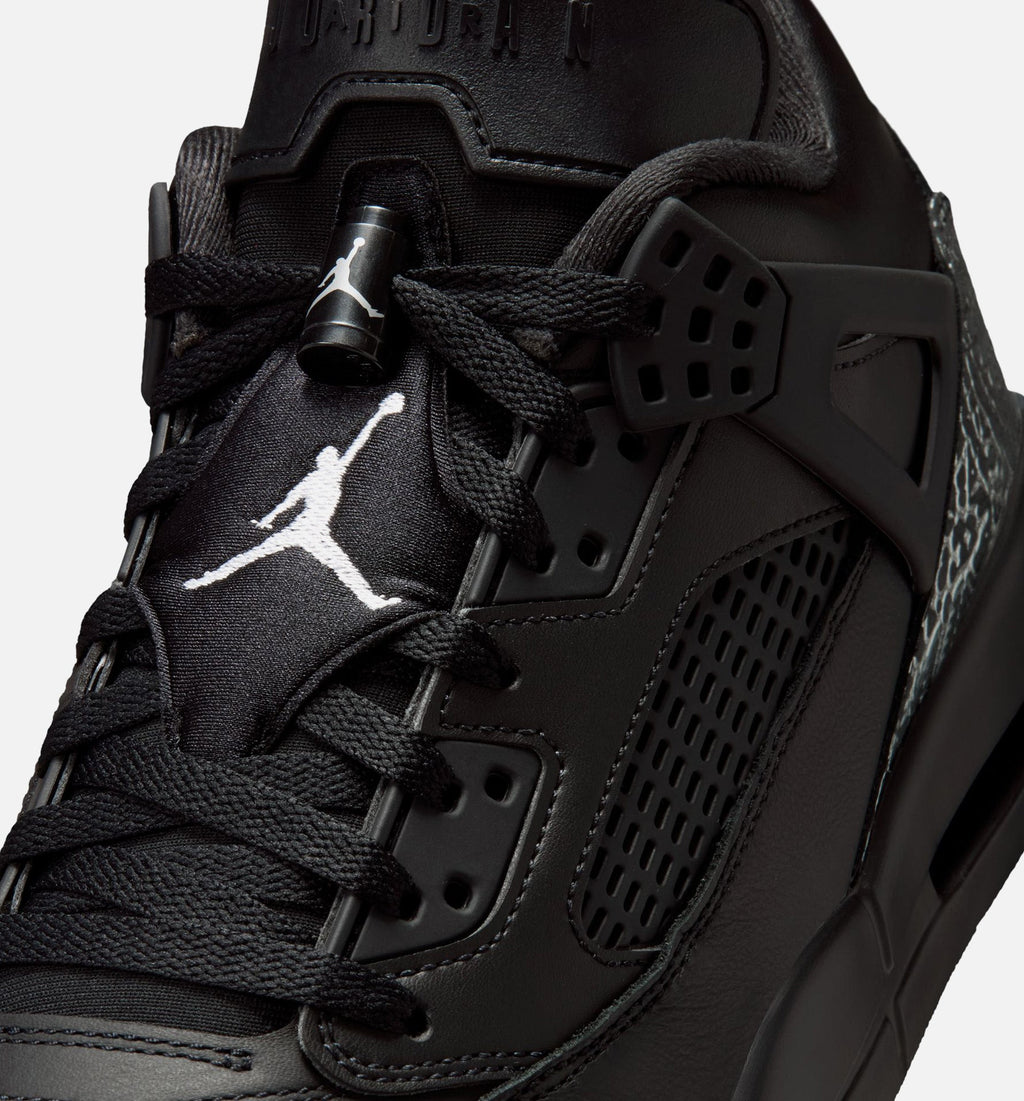 Spizike Low Mens Basketball Shoe - BlackBlackMetallic Silver