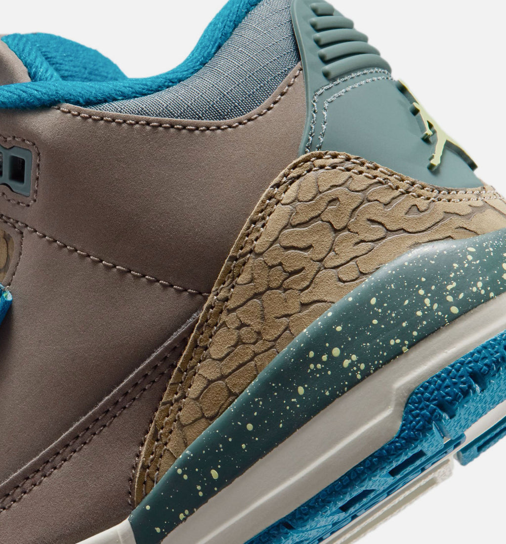 Air Jordan 3 Retro Olive Grey Preschool Shoes