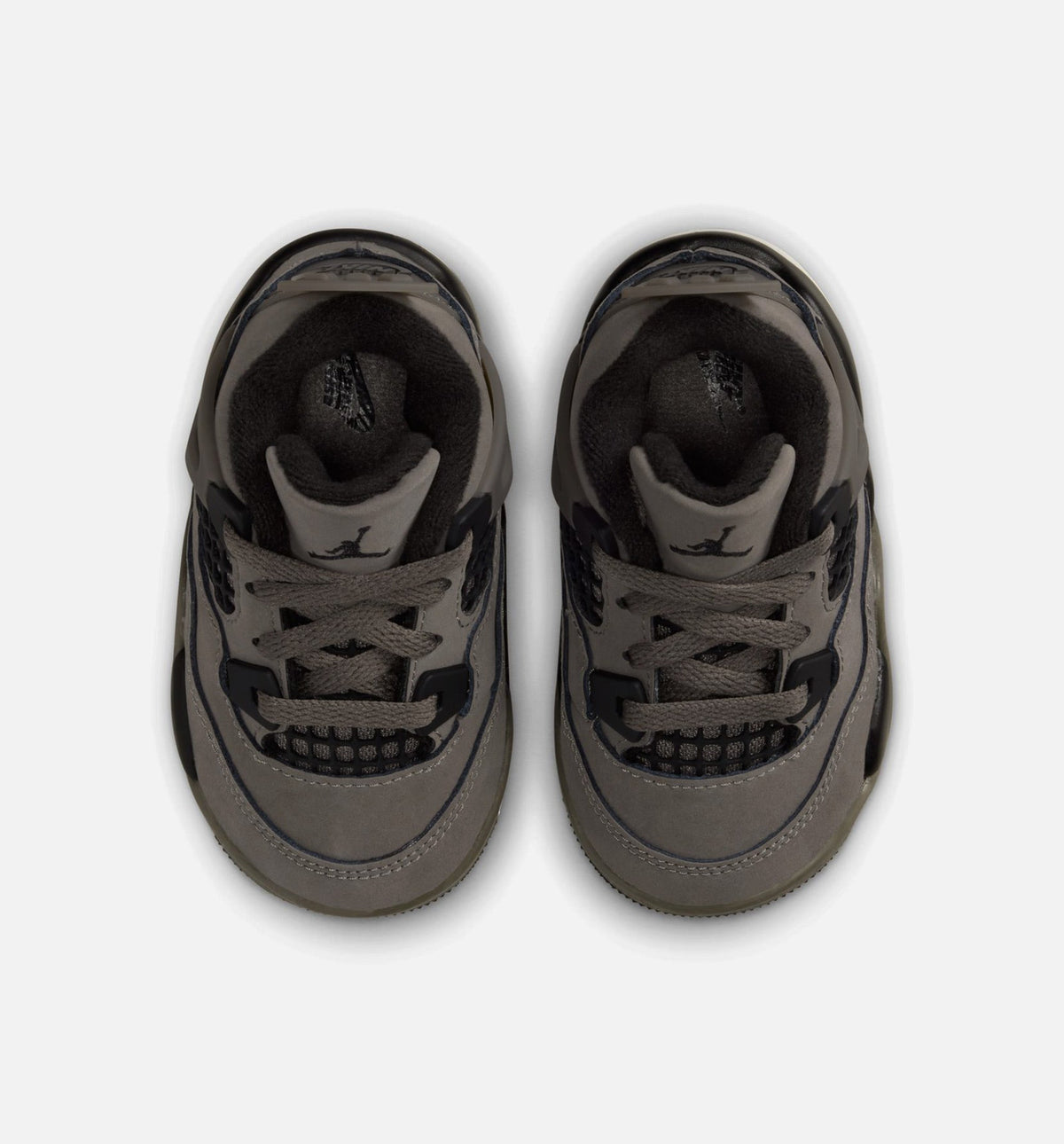 Air Jordan 4 Retro Cave Stone and Black Infant & Toddler Shoes