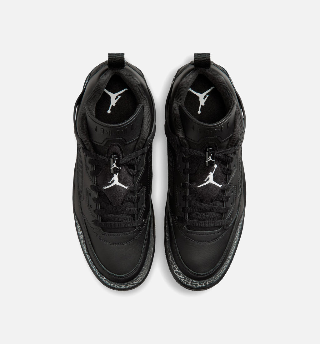 Spizike Low Mens Basketball Shoe - BlackBlackMetallic Silver