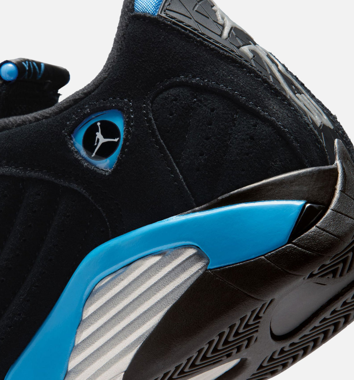 Air Jordan 14 Retro Black University Blue Grade School Shoes