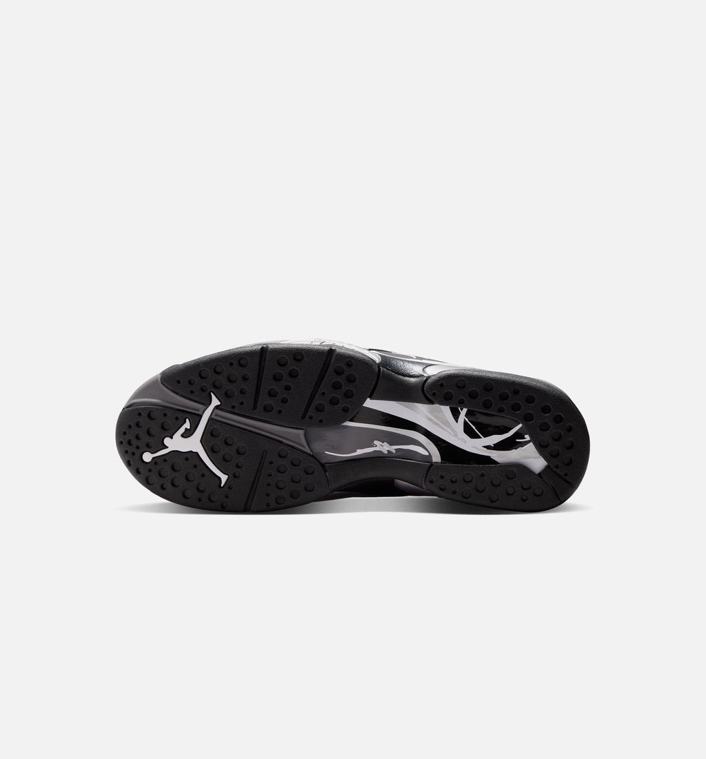 Air Jordan 8 Retro Chrome Black and Light Graphite Men's Shoes