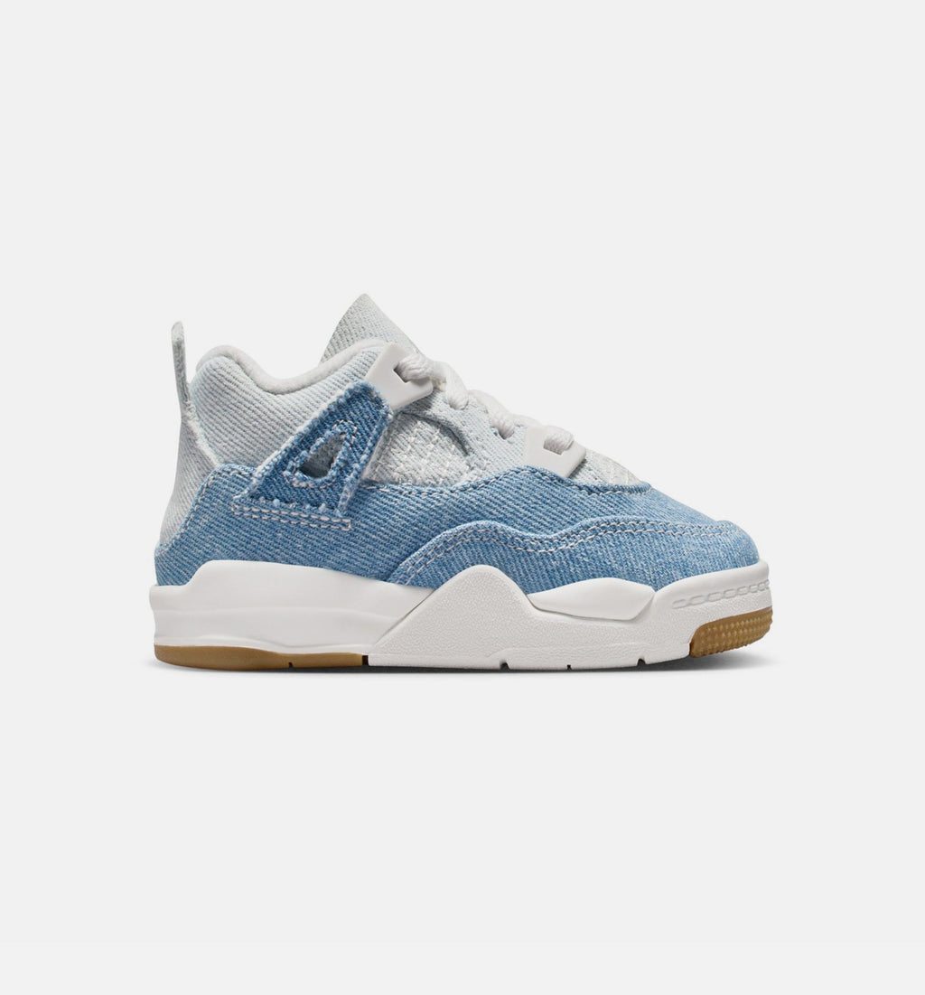 Air Jordan 4 Retro Worn Blue Infant & Toddler Shoes