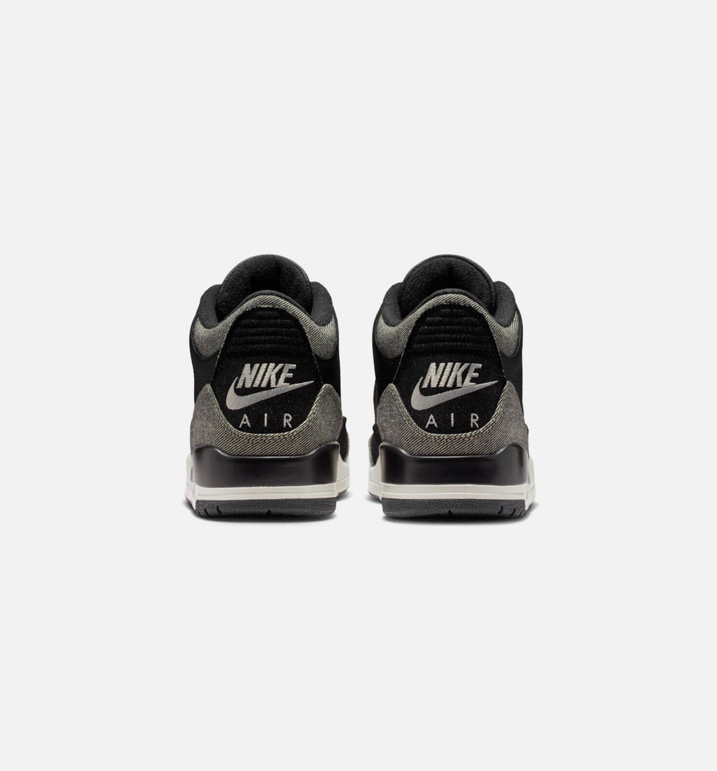 Air Jordan 3 x Levi's Black and White Men's Shoes