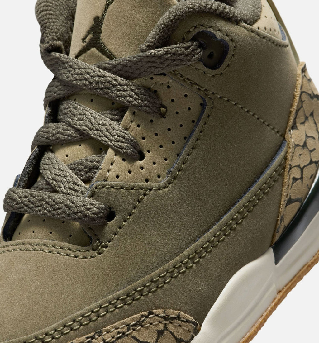 Air Jordan 3 Retro Medium Olive Infant & Toddler Shoes