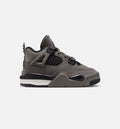 Air Jordan 4 Retro Cave Stone and Black Infant & Toddler Shoes
