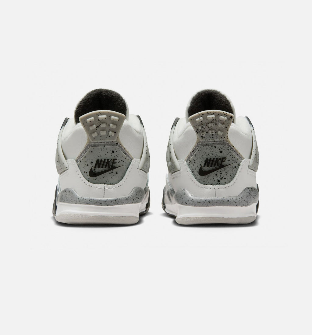 Air Jordan 4 Retro White Cement Infant & Toddler Shoes