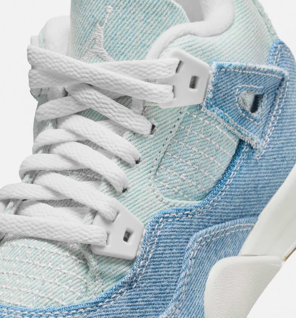 Air Jordan 4 Retro Worn Blue Preschool Shoes