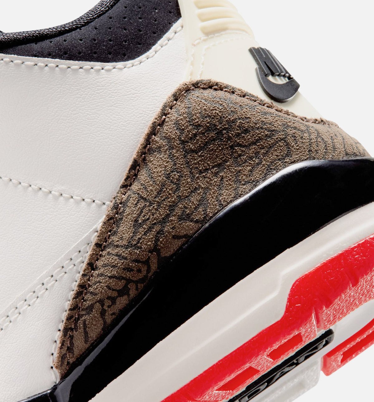 Air Jordan 3 Retro Sail and University Red Preschool Shoes