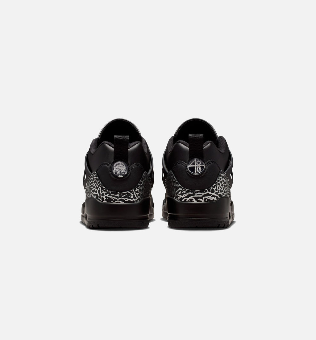 Spizike Low Mens Basketball Shoe - BlackBlackMetallic Silver