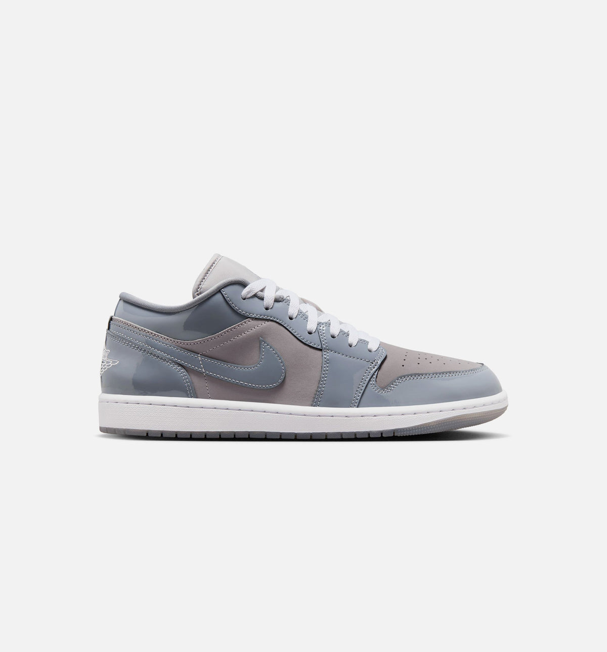 Air Jordan 1 Low Cool Grey Men's Lifestyle Shoes - Grey/White