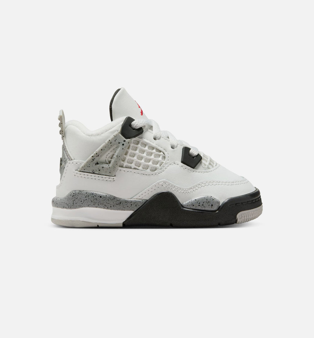 Air Jordan 4 Retro White Cement Infant & Toddler Shoes
