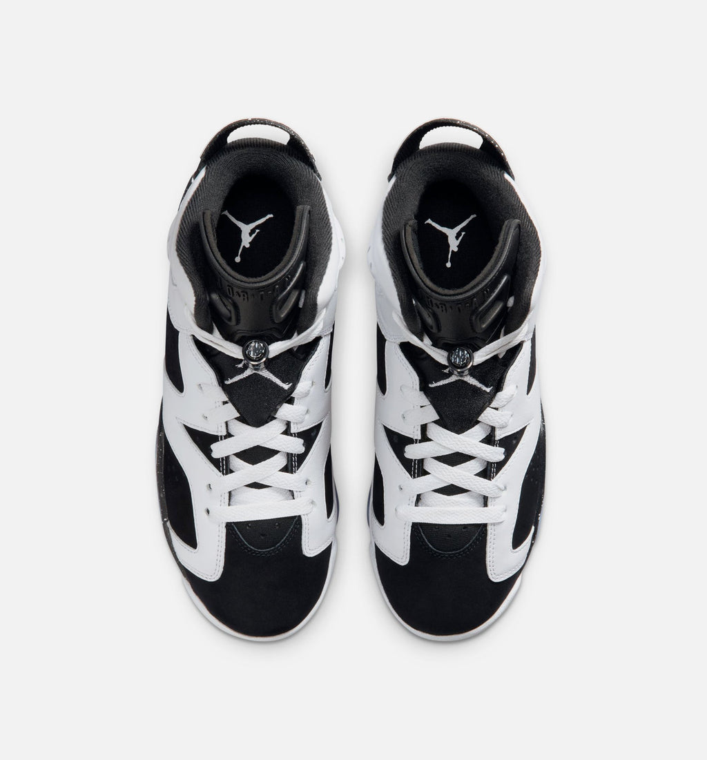 Air Jordan 6 Retro Black and White Grade School Shoes