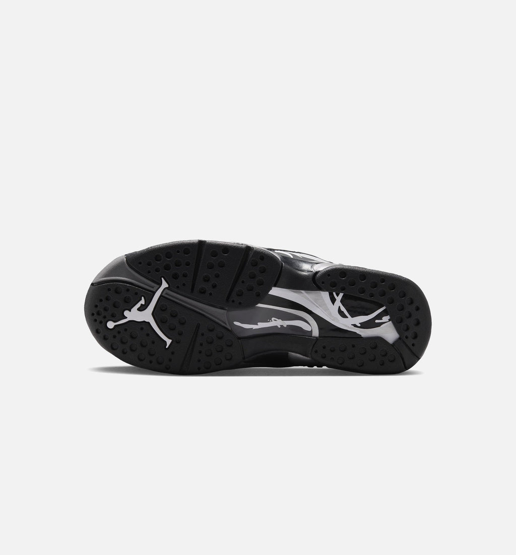 Air Jordan 8 Retro Chrome Black and Light Graphite Grade School Shoes