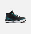 Air Jordan 3 Retro Black and Hyper Jade Preschool Shoes