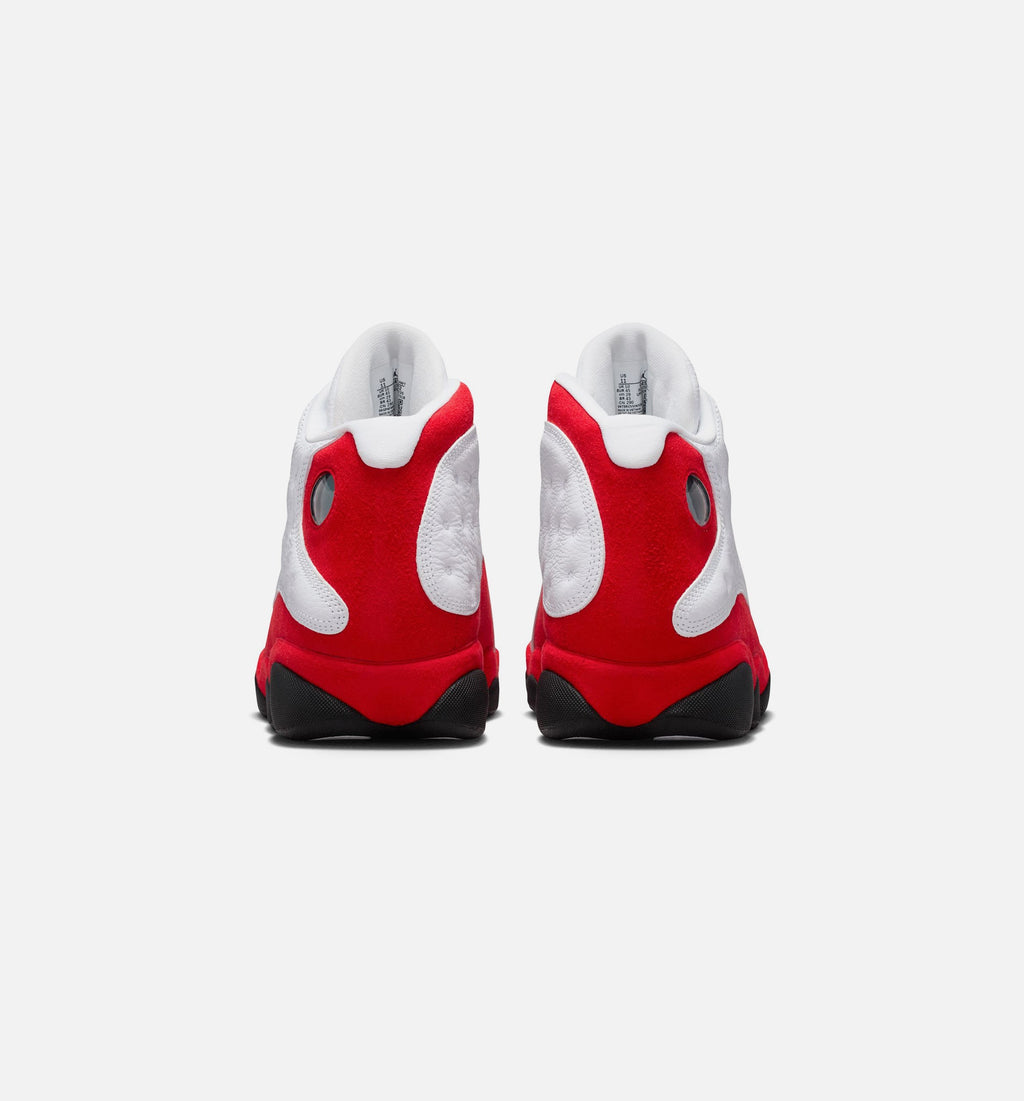 Air Jordan 13 Retro White and University Red Men's Shoes