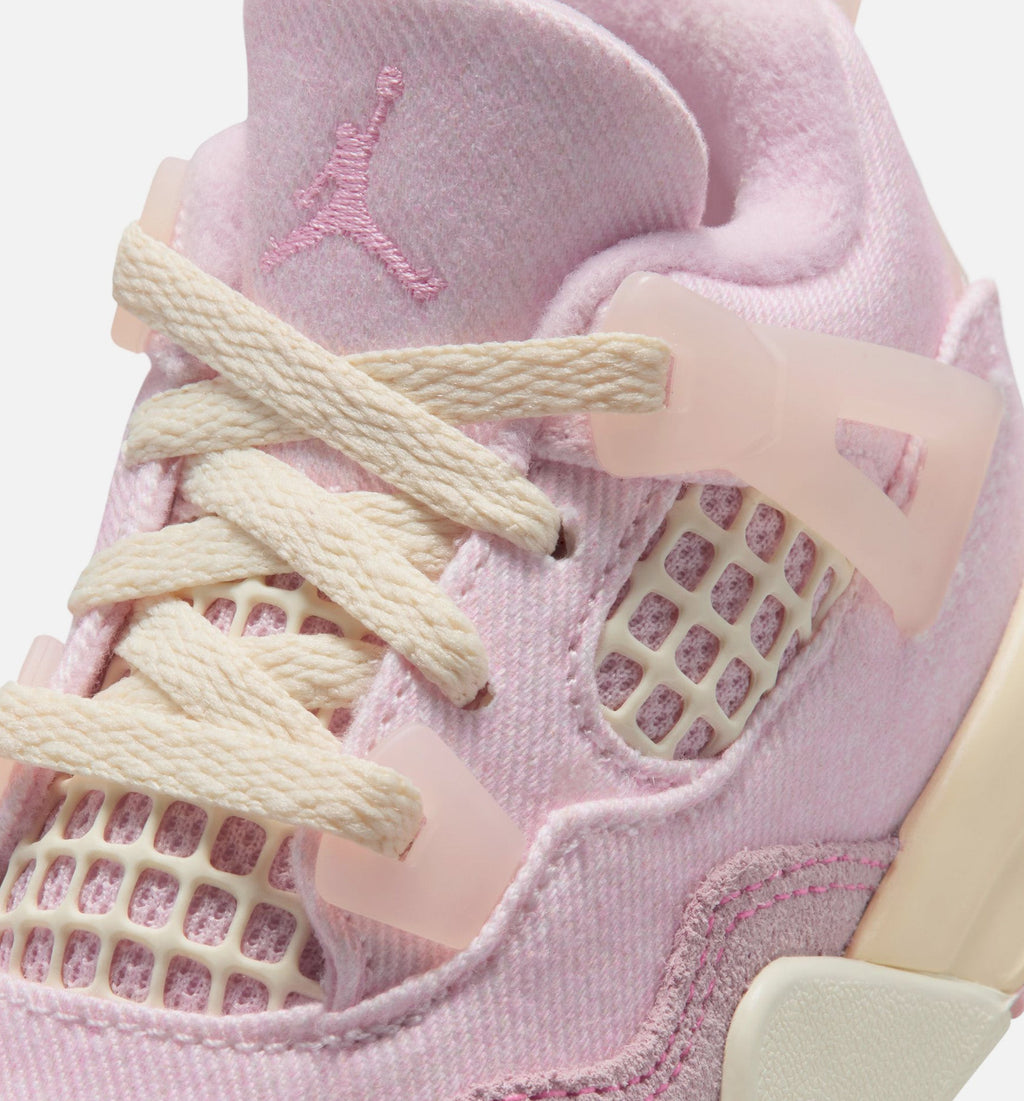 Air Jordan 4 Retro Pink Pearl and Iced Carmine Infant & Toddler Shoes