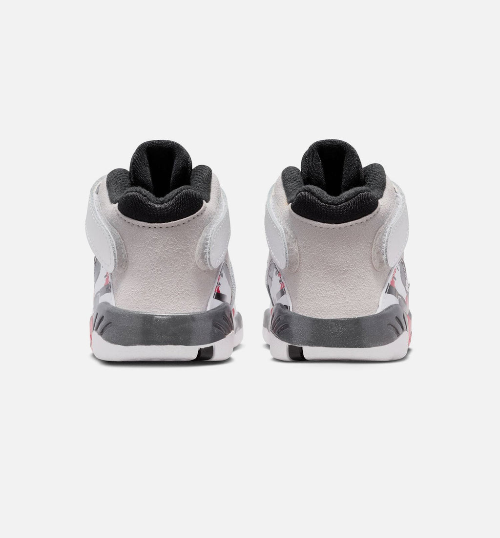 Air Jordan 8 Retro White and True Red Infant & Toddler Shoes