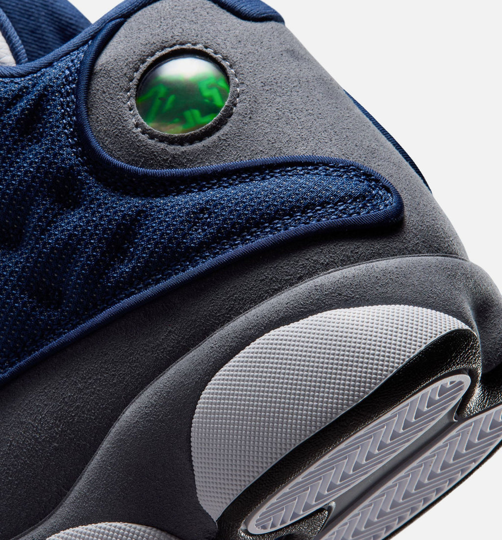 Air Jordan 13 Retro Navy and Flint Grey Men's Shoes