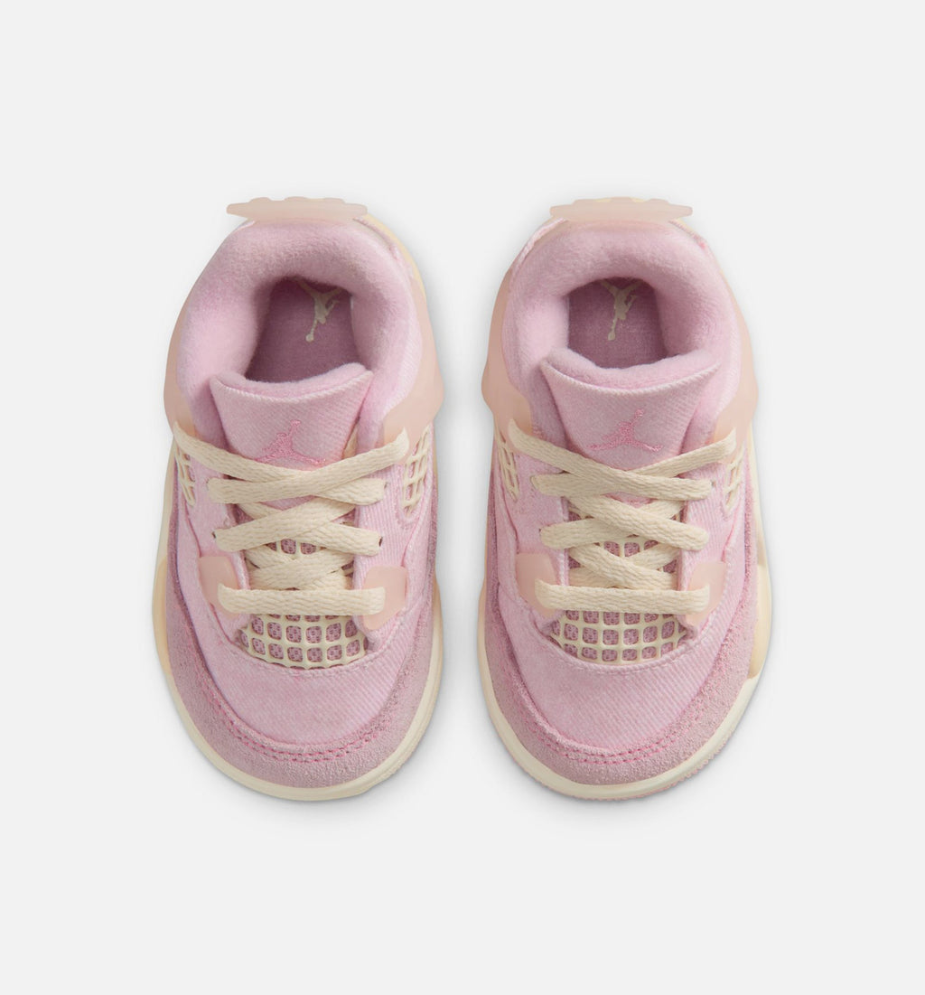 Air Jordan 4 Retro Pink Pearl and Iced Carmine Infant & Toddler Shoes