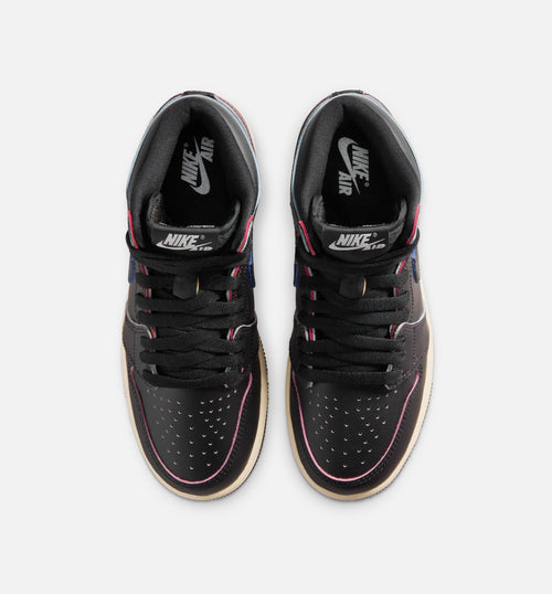 Air Jordan 1 Retro High OG Grade School Shoes - Black/Muslin