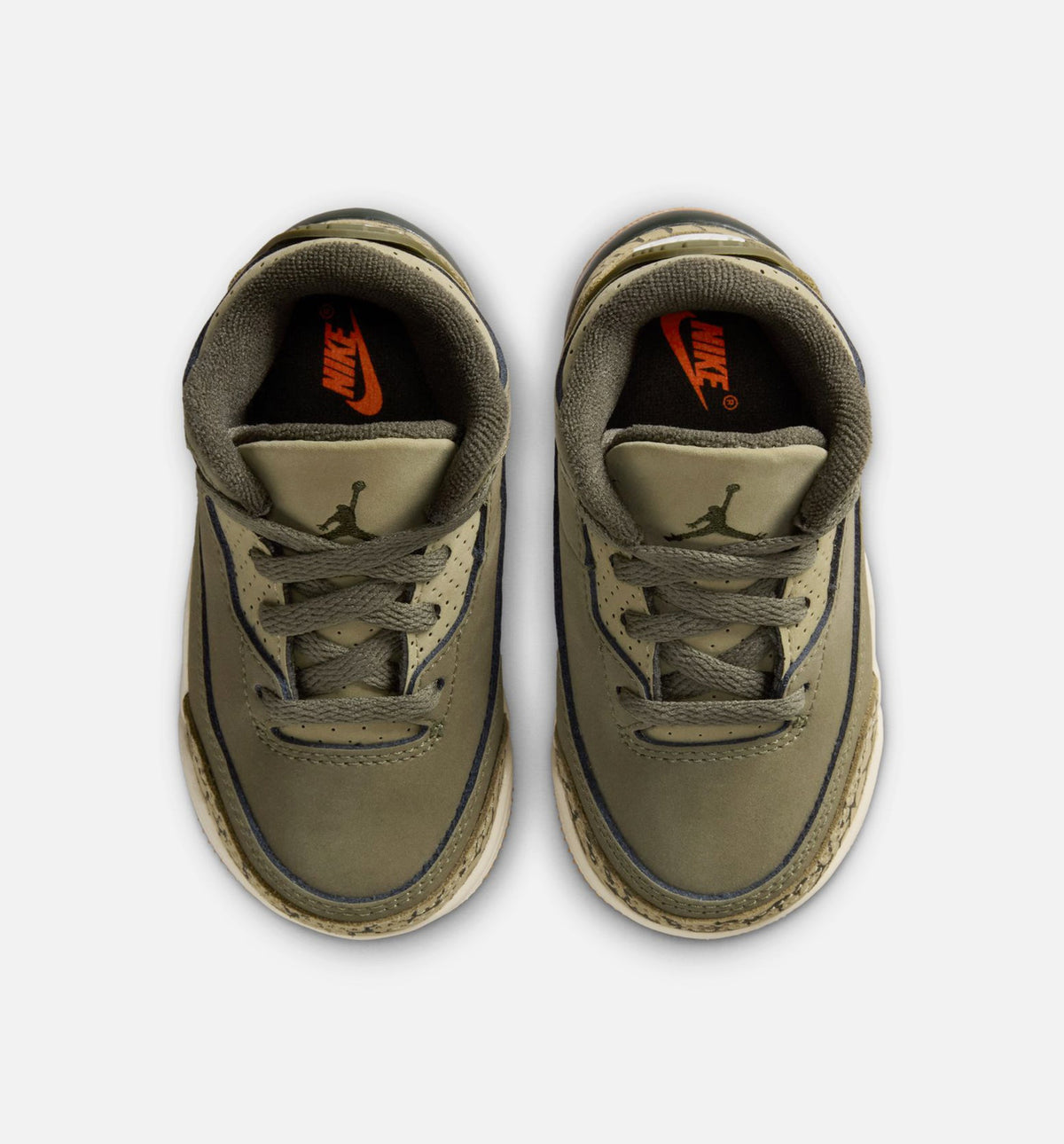 Air Jordan 3 Retro Medium Olive Infant & Toddler Shoes