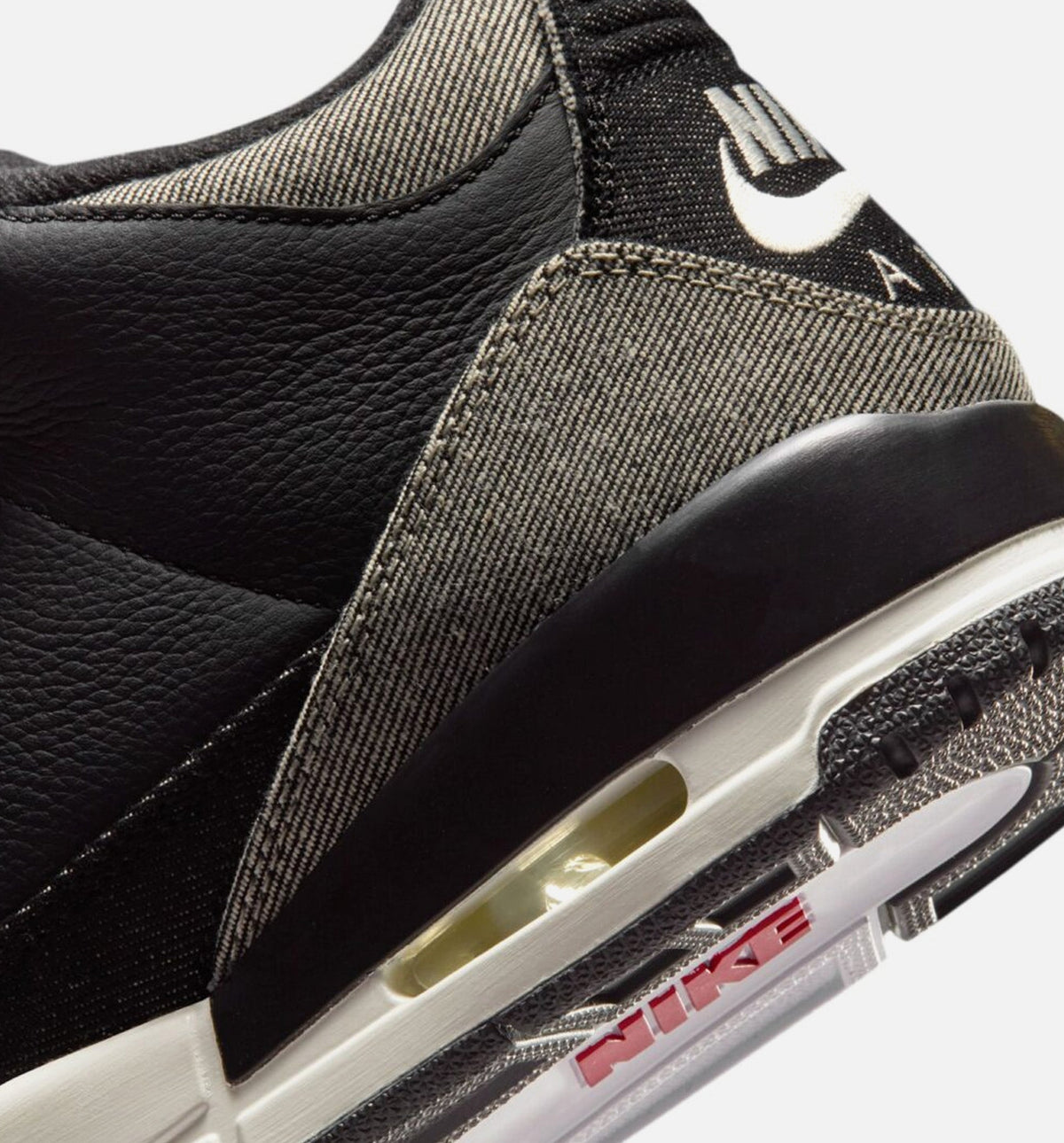 Air Jordan 3 x Levi's Black and White Men's Shoes