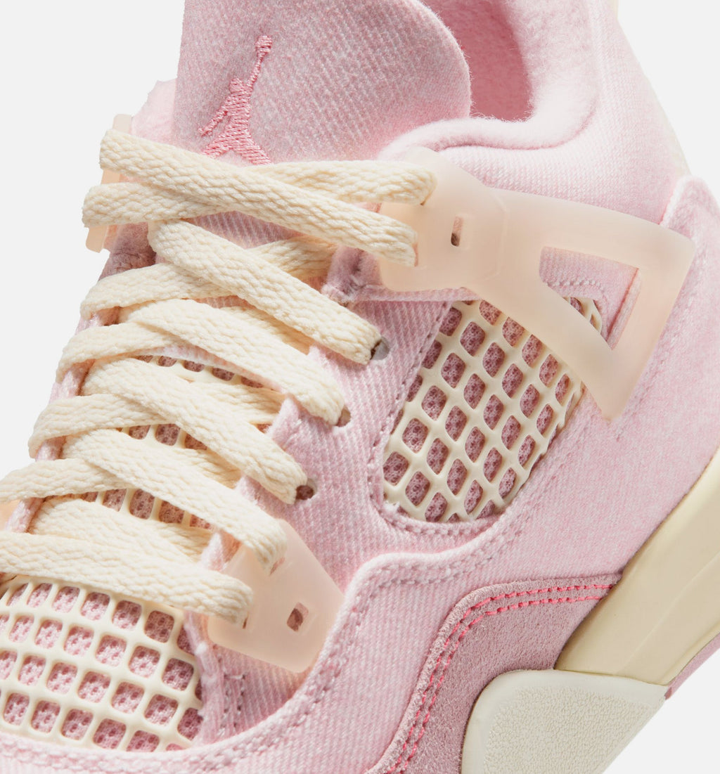 Air Jordan 4 Retro Pink Pearl and Iced Carmine Preschool Shoes