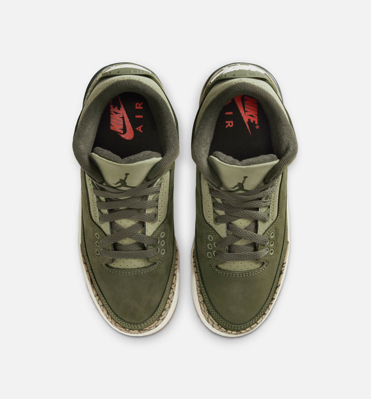 Air Jordan 3 Retro Medium Olive Grade School Shoes