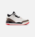 Air Jordan 3 Retro Sail and University Red Preschool Shoes