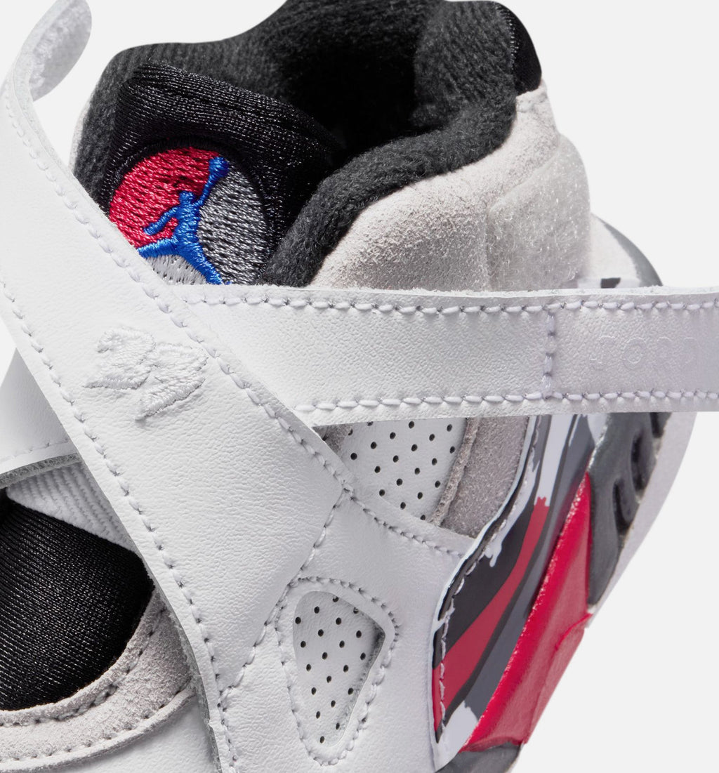 Air Jordan 8 Retro White and True Red Infant & Toddler Shoes