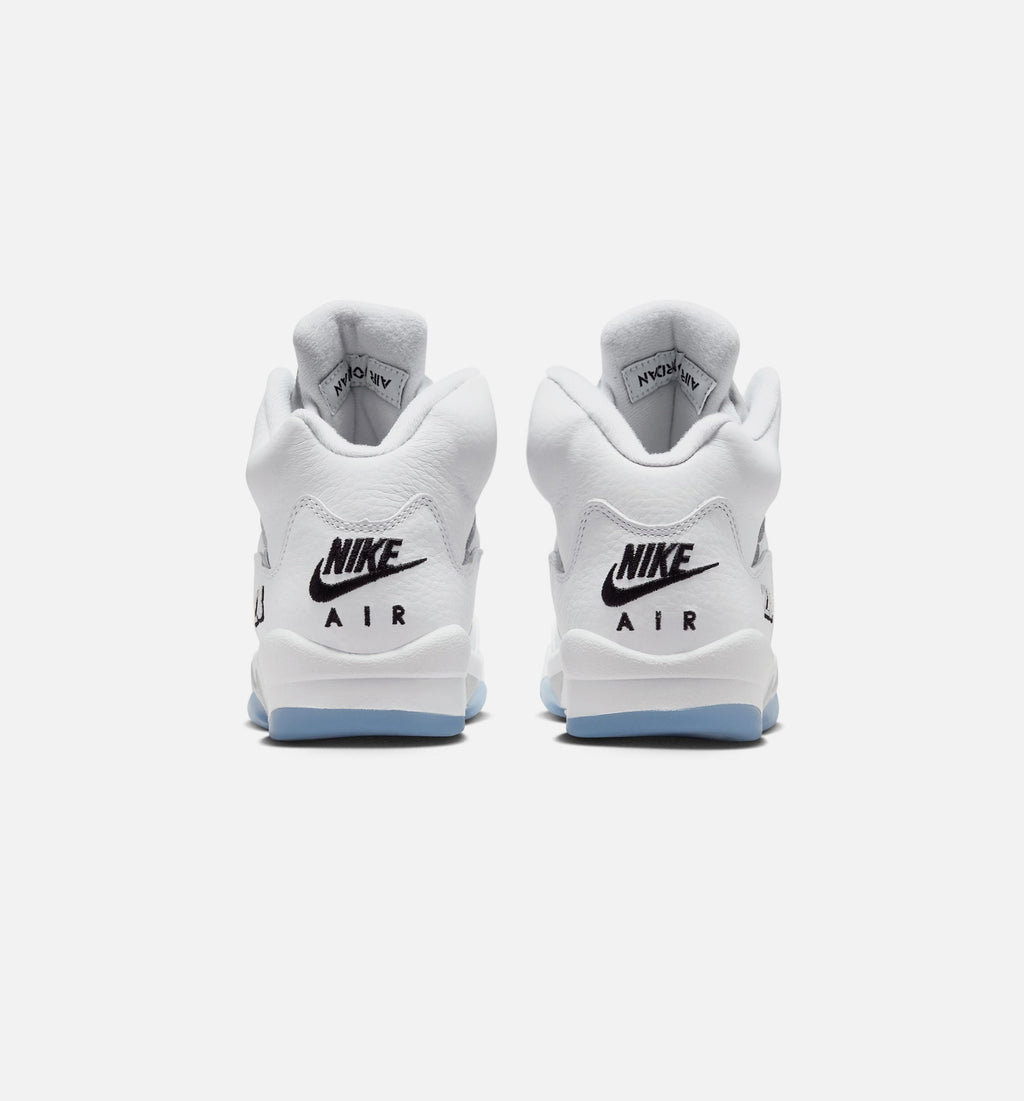 Air Jordan 5 Retro OG White Metallic Grade School Shoes