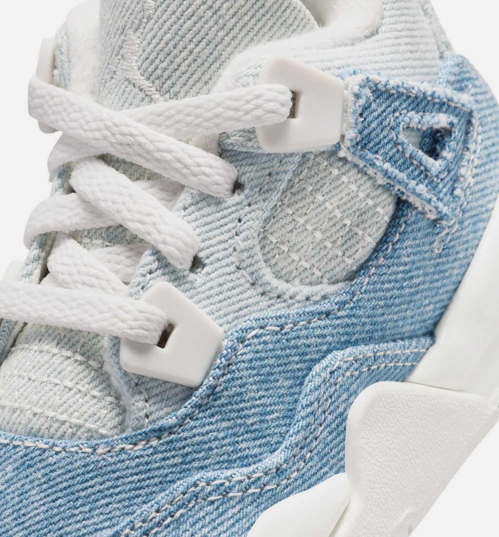 Air Jordan 4 Retro Worn Blue Infant & Toddler Shoes