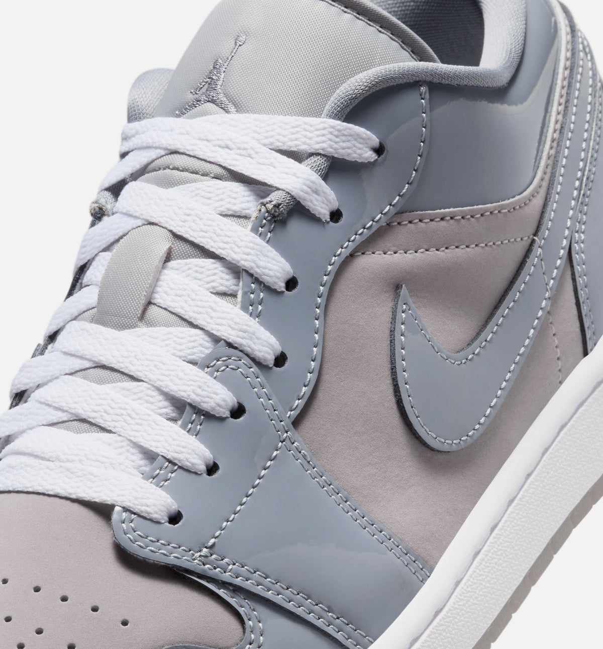 Air Jordan 1 Low Cool Grey Men's Lifestyle Shoes - Grey/White