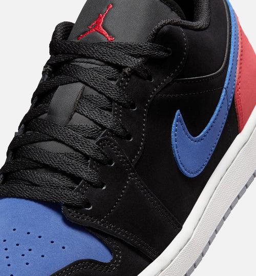 Air Jordan 1 Low Men's Shoes - Black/Summit White/True Blue/Varsity Red