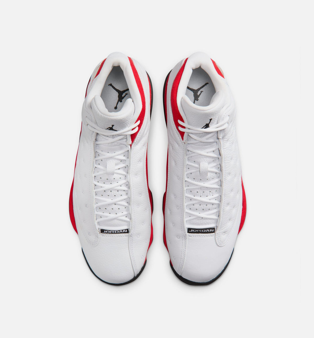 Air Jordan 13 Retro White and University Red Men's Shoes