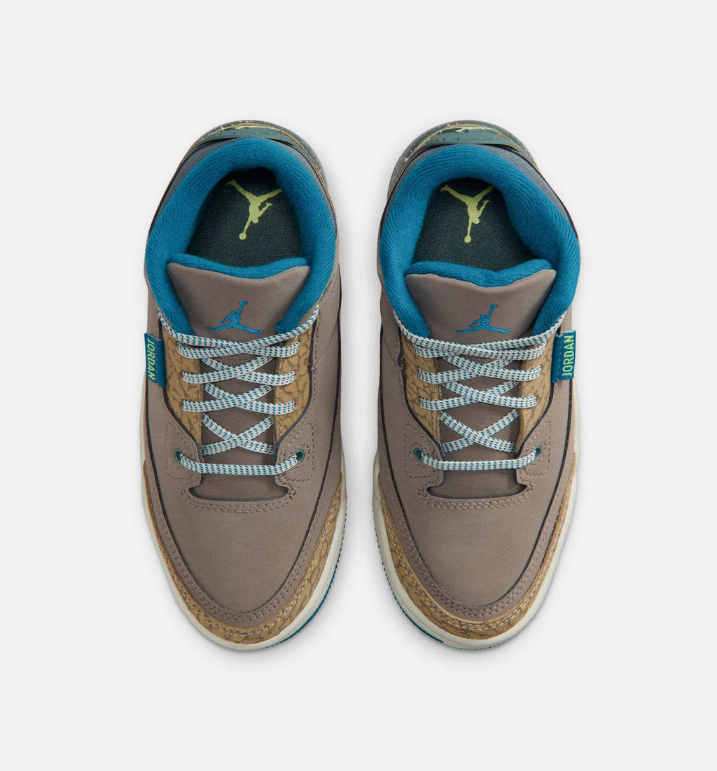 Air Jordan 3 Retro Olive Grey Preschool Shoes