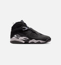 Air Jordan 8 Retro Chrome Black and Light Graphite Men's Shoes