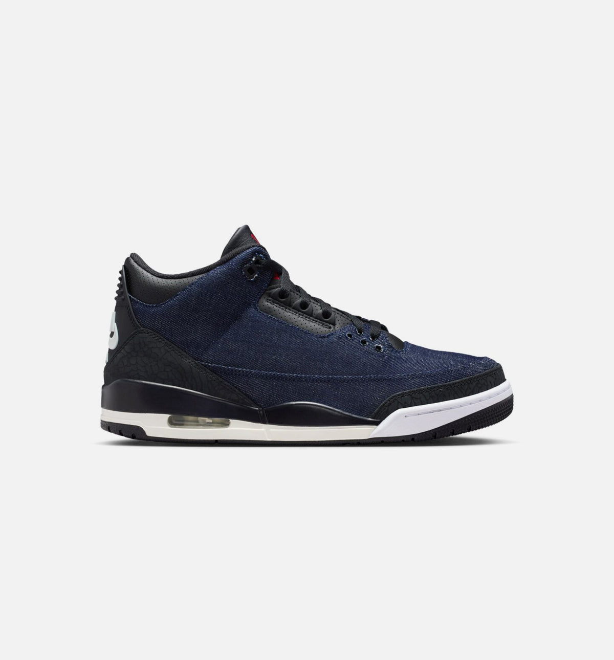 Air Jordan 3 x Levi's Indigo and Gym Red Men's Shoes